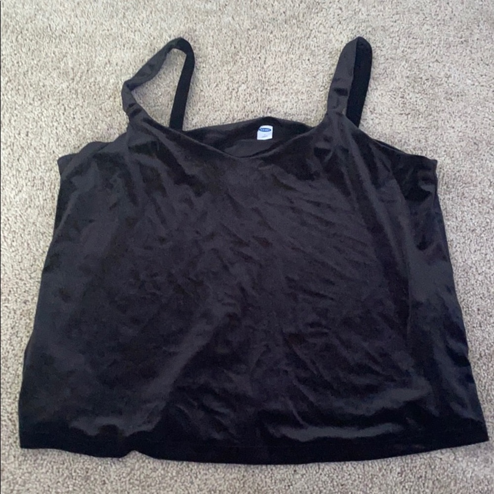 Black velvet top